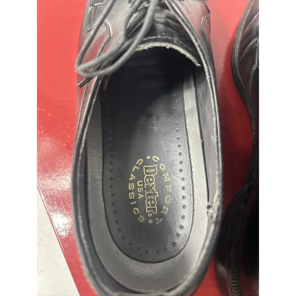 Dexter Comfort Classic Black Leather Wingtip Oxfords‎ Dress Shoes Men 8.5